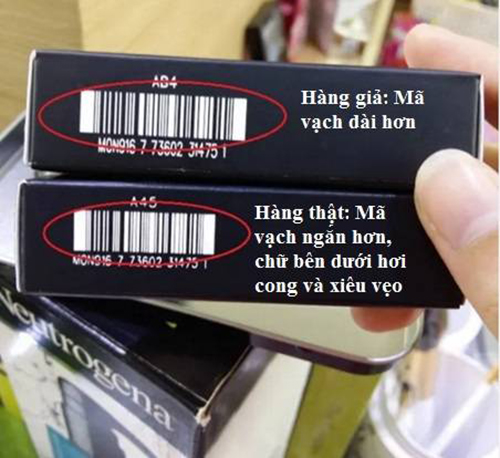 Check mã vạch (barcode) để nhận biết hàng giả