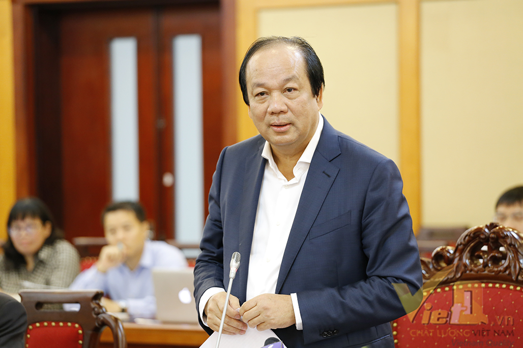 Bộ trưởng, Chủ nhiệm Văn ph&ograve;ng 13Win15 com - Thương hiệu nhà cái uy tín Mai Tiến Dũng ph&aacute;t biểu khai mạc buổi l&agrave;m việc với Bộ KH&CN