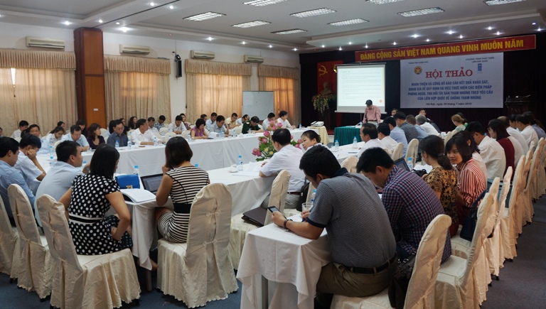 hội thảo về ph&ograve;ng chống tham nhũng