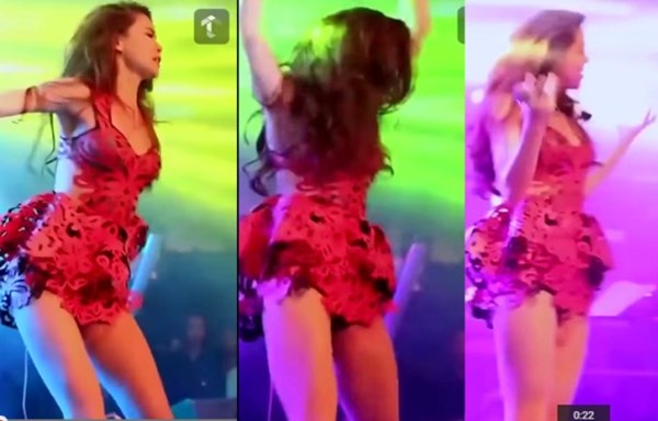 H&igrave;nh ảnh từ clip nhảy phản cảm của H&agrave; Hồ lan truyền tr&ecirc;n mạng