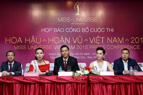 Buổi họp b&aacute;o s&aacute;ng nay 5/5 của BTC Hoa hậu Ho&agrave;n vũ Việt Nam 2015