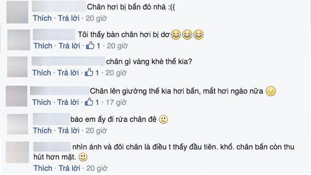 Một số b&igrave;nh luận tr&ecirc;n mạng x&atilde; hội ch&ecirc; bai hoa hậu Kỳ Duy&ecirc;n v&igrave; tội để ch&acirc;n bẩn