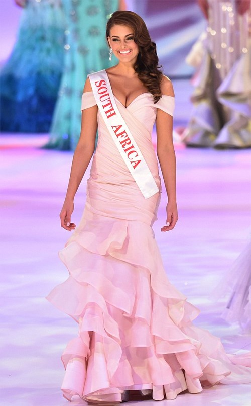 Hoa hậu Nam Phi, Rolene Strauss, vừa l&ecirc;n ng&ocirc;i hoa hậu Thế Giới 2014