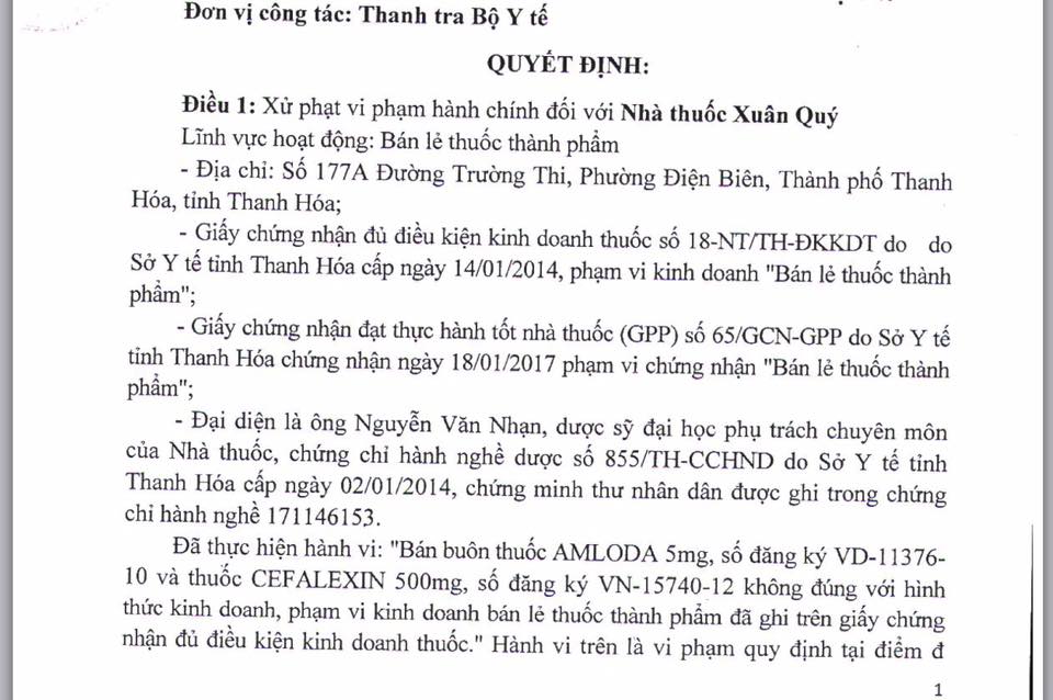 nha-thuoc-xuan-quy-bi-xu-phat-vi-pham-hanh-chinh-7500000-dong