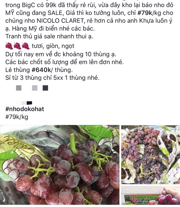 Nho đỏ kh&ocirc;ng hạt Nicolo Claret đại hạ gi&aacute; gấp 3 lần gi&aacute; thực, chất lượng thế n&agrave;o?