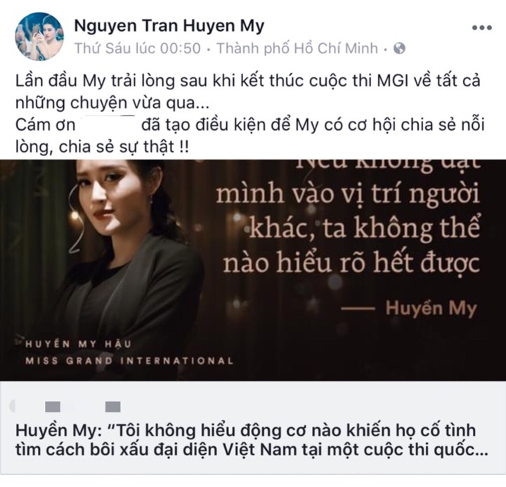 Sau Hoa hậu H&ograve;a b&igrave;nh: Huyền My 'phản đ&ograve;n', tố ngược NTK Sỹ Ho&agrave;ng v&agrave; Hoa hậu Gi&aacute;ng My