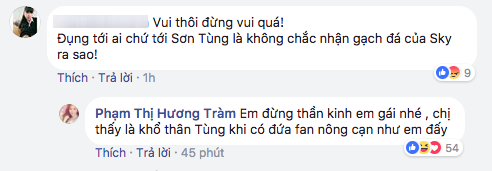 Hương Tr&agrave;m 'lỡ lời' khiến fan Sơn T&ugrave;ng M-TP c&ocirc;ng k&iacute;ch dữ dội