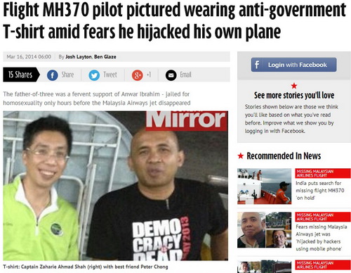 Phi c&ocirc;ng ch&iacute;nh l&aacute;y m&aacute;y bay MH370 Malaysia mất t&iacute;ch