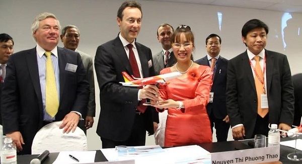 VietJetAir mua 63 chiếc m&aacute;y bay Airbus trị gi&aacute; 6,4 tỷ USD