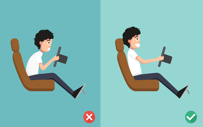 Những sai lầm cơ bản khi điều chỉnh tư thế l&aacute;i xe &ocirc; t&ocirc; &ndash; t&agrave;i xế n&ecirc;n lưu &yacute;