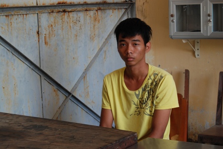 Thi Sơn T&ugrave;ng tại c&ocirc;ng an TP. Mỹ Tho