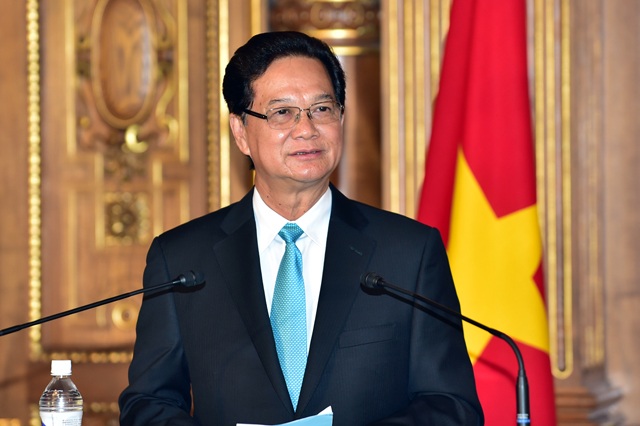 Thủ tướng Nguyễn Tấn Dũng ph&aacute;t biểu