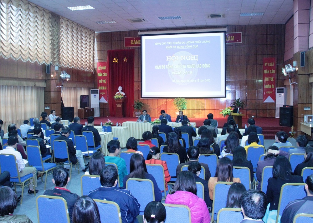 Quang cảnh Hội nghị C&aacute;n bộ C&ocirc;ng chức khối cơ quan Tổng cục