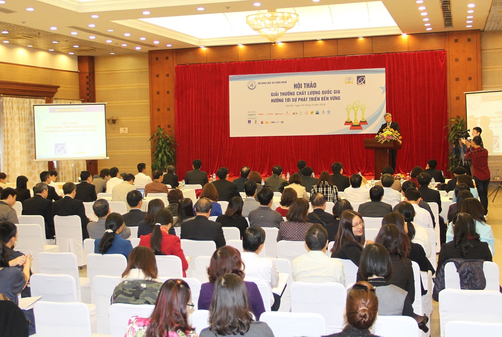 To&agrave;n cảnh hội thảo Giải thưởng Chất lượng Quốc gia hướng tới sự ph&aacute;t triển bền vững