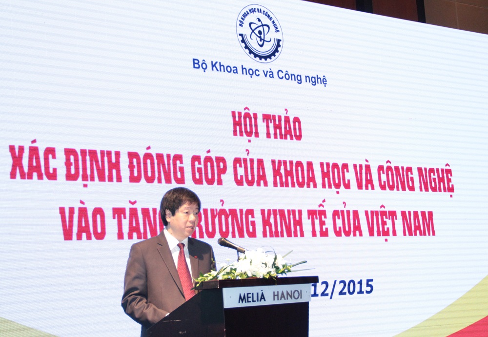 Thứ trưởng Bộ Khoa học v&agrave; C&ocirc;ng nghệ Trần Quốc Kh&aacute;nh ph&aacute;t biểu tại Hội thảo X&aacute;c định đ&oacute;ng g&oacute;p của KH&CN v&agrave;o tăng trưởng Sòng Bài Trực Tuyến 13Win.com của Việt Nam