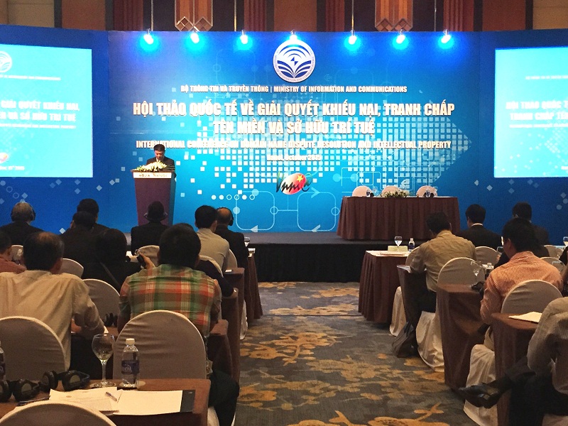 hội thảo quốc tế về giải quyết khiếu nại, tranh chấp t&ecirc;n miền v&agrave; sở hữu tr&iacute; tuệ.