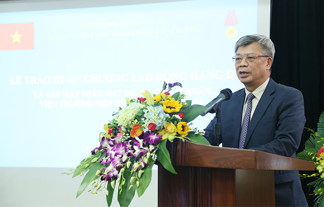 hứ trưởng Bộ KH&CN Trần Việt Thanh ph&aacute;t biểu tại buổi lễ