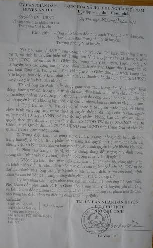 trung t&acirc;m y tế huyện &acirc;n thi, hưng y&ecirc;n