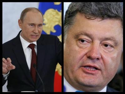 Tổng thống Ukraine v&agrave; Tổng thống Nga