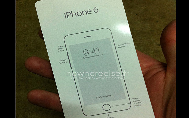 Bức ảnh chụp s&aacute;ch hướng dẫn sử dụng được cho l&agrave; đ&atilde; &lsquo;x&aacute;c nhận&rsquo; ng&agrave;y ra mắt Iphone 6