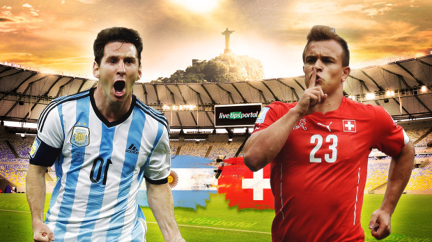 Kết quả tỉ số trận đấu Argentina &ndash; Thụy Sĩ World Cup 2014
