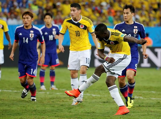 Kết quả tỉ số trận đấu Nhật Bản &ndash; Colombia World Cup 2014: 1-4