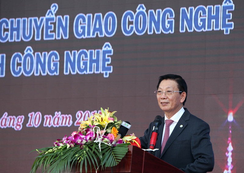 Chủ tịch UBND Th&agrave;nh phố H&agrave; Nội Nguyễn Thế Thảo ph&aacute;t biểu tại buổi Lễ