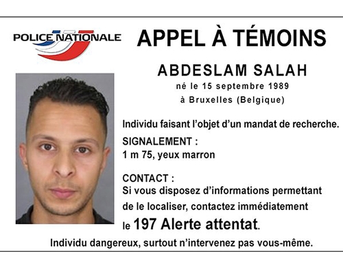 Salah Abdeslam, 26 tuổi, một trong ba anh em tham gia vụ tấn c&ocirc;ng