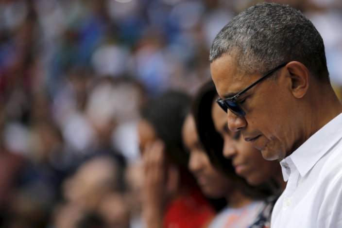 Tổng thống Mỹ Barack Obama c&oacute; một ph&uacute;t im lặng tưởng nhớ nạn nh&acirc;n Brussel