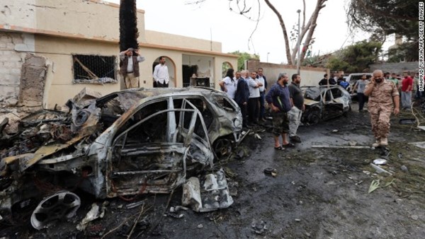 Hiện trường vụ tấn c&ocirc;ng ở Libya nghi do nh&oacute;m khủng bố IS đứng đằng sau