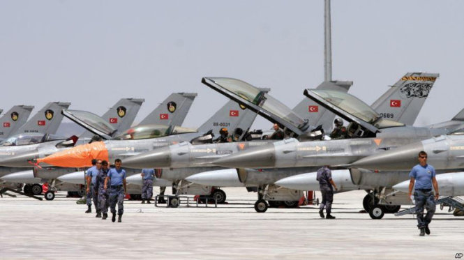  ​Kh&ocirc;ng qu&acirc;n Thổ Nhĩ Kỳ kh&ocirc;ng k&iacute;ch khủng bố IS ở Syria 