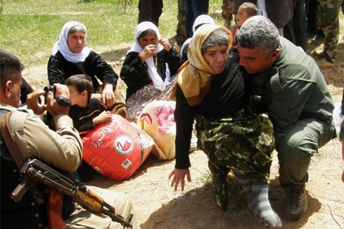 Những người Yazidi được Nh&agrave; nước Hồi gi&aacute;o trả tự do ở Kirkuk, c&aacute;ch thủ đ&ocirc; Baghdad, Iraq, 290 km về ph&iacute;a bắc