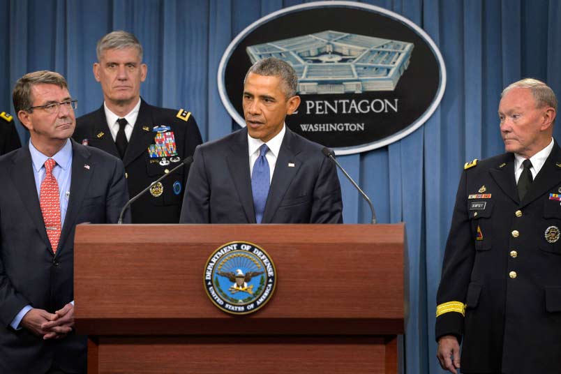 Tổng thống Mỹ Barack Obama tuy&ecirc;n b&ocirc;́ sẽ t&acirc;́n c&ocirc;ng t&ocirc;̉ chức khủng b&ocirc;́ IS dữ d&ocirc;̣i hơn bao giờ h&ecirc;́t 