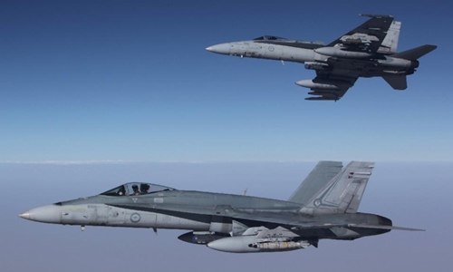 Hai chiến đấu cơ F/A-18A Hornet của Australia tham gia nhiệm vụ đầu ti&ecirc;n ở Syria h&ocirc;m 11/9