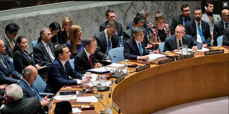Bộ trưởng t&agrave;i ch&iacute;nh Mỹ Jacob Lew chủ tr&igrave;.cuộc họp của Hội đồng bảo an Li&ecirc;n Hợp Quốc về ngăn chặn t&agrave;i ch&iacute;nh của t&ocirc;̉ chức khủng b&ocirc;́  IS