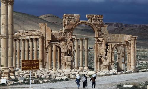 Một di t&iacute;ch tại th&agrave;nh phố cổ Palmyra