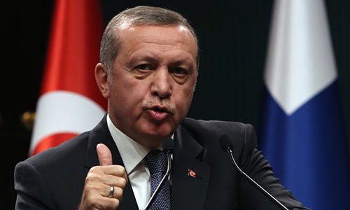 Tổng thống Thổ Nhĩ Kỳ Recep Tayyip Erdogan th&ecirc;̀ sẽ nghi&ecirc;̀n nát t&ocirc;̉ chức khủng b&ocirc;́ IS 