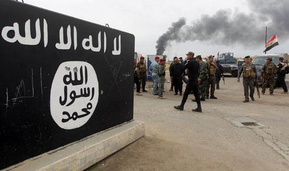 L&aacute; cờ của khủng bố IS tại Syria 
