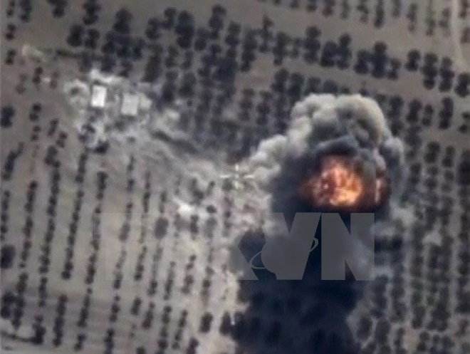 Kh&ocirc;ng qu&acirc;n Nga kh&ocirc;ng k&iacute;ch khủng bố IS tại tỉnh Idlib, Syria