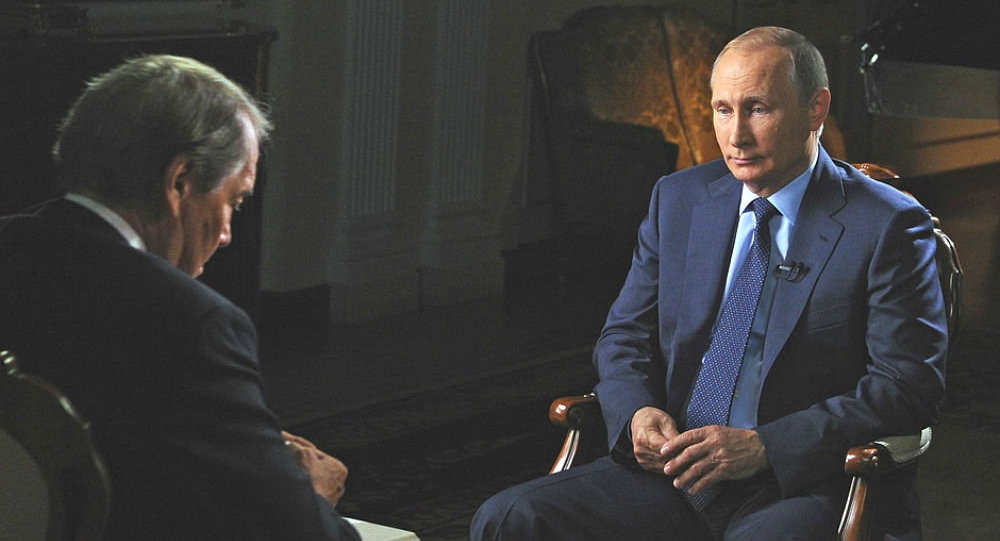 Tổng thống Nga Putin trong cuộc phỏng vấn với k&ecirc;nh CBS, Mỹ
