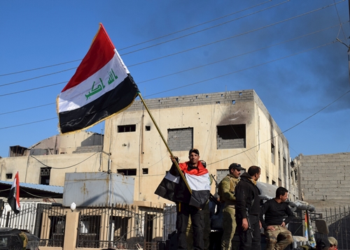 Binh sĩ qu&acirc;n đội Iraq tại th&agrave;nh phố Ramadi ng&agrave;y 28/12
