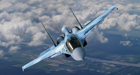 Chiến đấu cơ Su-34 của Nga trong đợt kh&ocirc;ng k&iacute;ch khủng bố IS