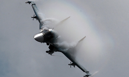 Su-34, một loại m&aacute;y bay Nga sử dụng trong chiến dịch kh&ocirc;ng k&iacute;ch IS ở Syria