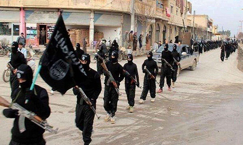 Các tay súng IS ở Raqqa, Syria