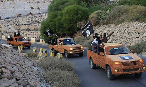 Lực lượng khủng b&ocirc;́ IS ở Derna, miền đ&ocirc;ng Libya