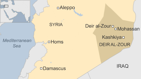 Ng&ocirc;i mộ tập thể được ph&aacute;t hiện tại th&agrave;nh phố Deir al-Zour, ph&iacute;a đ&ocirc;ng Syria