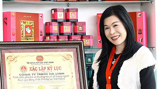 Nữ doanh nh&acirc;n H&agrave; Linh khi c&ograve;n sống