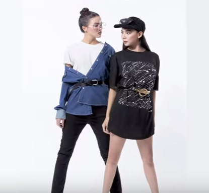 Ch&agrave; Mi v&agrave; Thanh Hương kết hợp ăn &yacute; khi chọn những bộ trang phục khỏe khoắn mang phong c&aacute;ch menswear