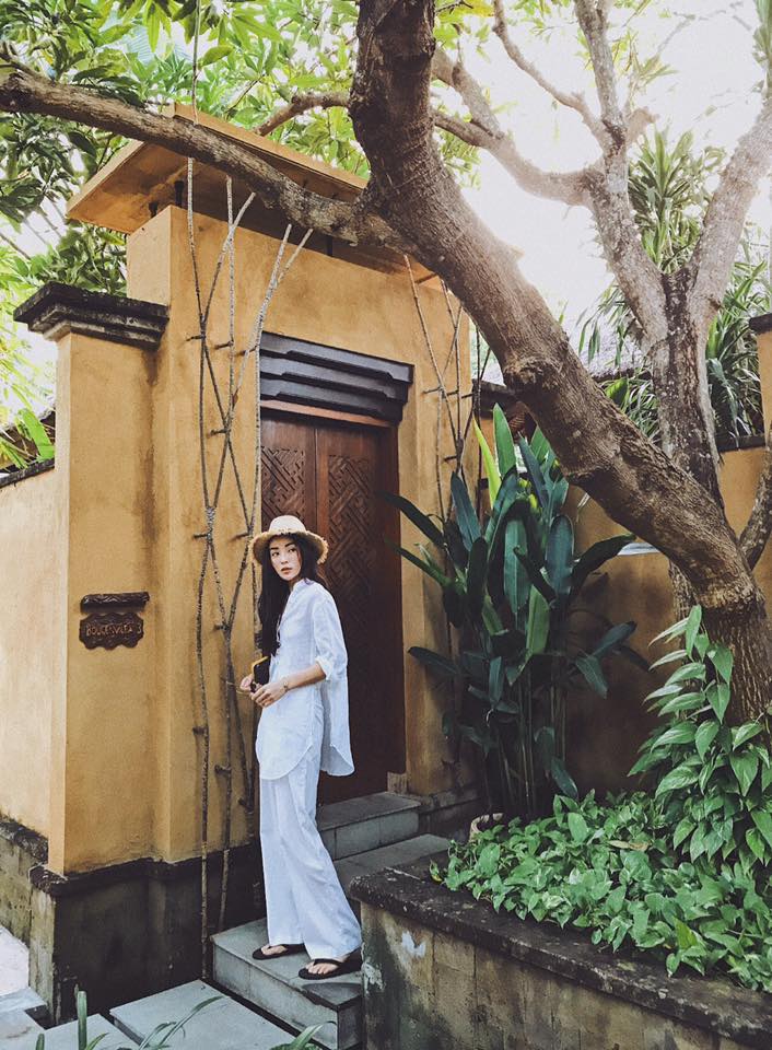 Hoa hậu Kỳ Duy&ecirc;n thường diện quần ống rộng với &aacute;o c&ugrave;ng t&ocirc;ng m&agrave;u, tạo n&ecirc;n set đồ cực c&aacute; t&iacute;nh