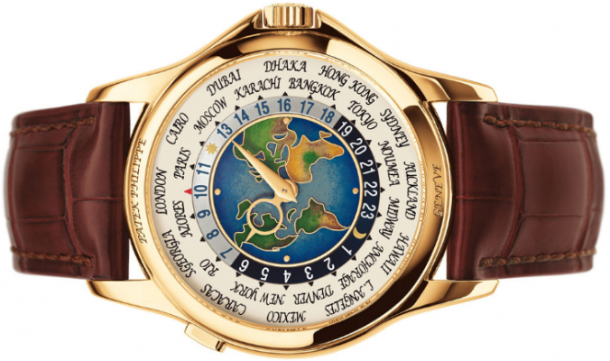 Patek Philippe Platinum World Time hiển thị 24 m&uacute;i giờ